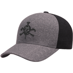 Mr Tee Puff Embroidered Flexfit® 2-Toned Grey Cap