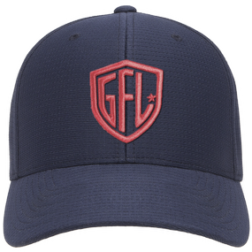 GFL Shield Puff Embroidered Flexfit® Navy Cool & Dry Pin-Dot Cap