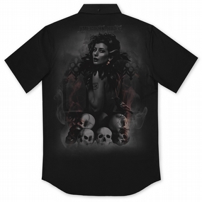 Men's Crimson Skulls Lightweight Shirt