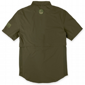 Men's Hooks Short Sleeve Performance Fishing Shirt