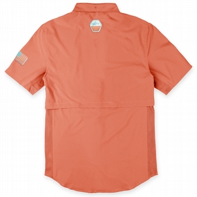 Men's Hooks Short Sleeve Performance Fishing Shirt