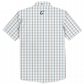 Men's Plaid Short Sleeve Fishing Shirt