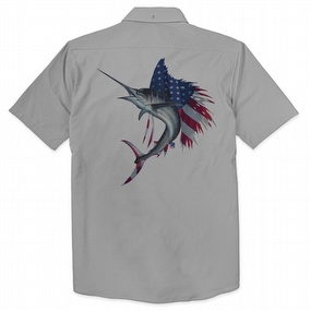 Men's USA Sailfish Performance Fishing Shirt