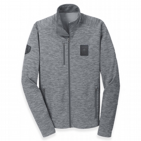 Men's Mr Tee Rectangle Striped Fleece Jacket