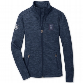 Women's Mr Tee Striped Fleece Jacket