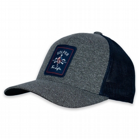 Mr Tee Rectangle Flexfit® Melange Mesh Back Trucker Cap