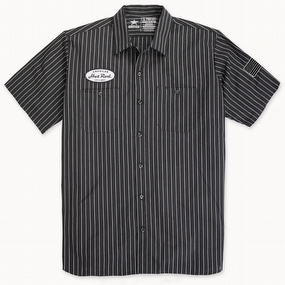 Men's Let's Roll Pinstripe Shop Shirt