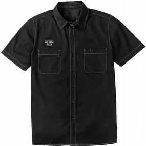 Men's Daytona Biker Contrast Stitch Shop Shirt
