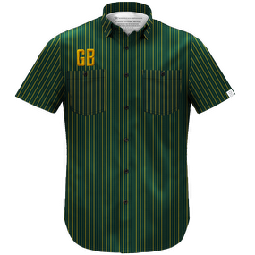 CUSTOM Men's Pinstripe Green Lightweight Shirt