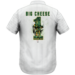 Men's Pinstripe Green Bay Big Cheese Lightweight Shirt