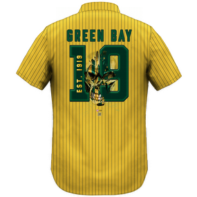 Men's Pinstripe Green Bay 1919 Lightweight Shirt