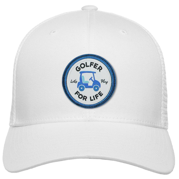 GFL Golf Cart  Woven Emblem Flexfit® Mesh Snapback Cap