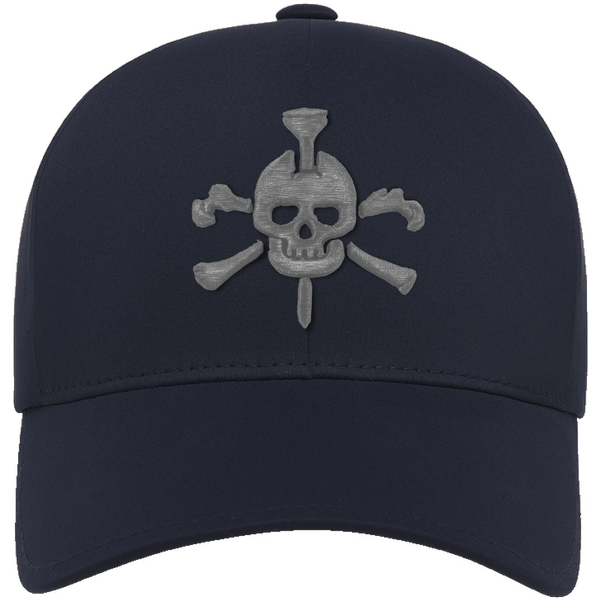 Mr Tee Shield Puff Embroidered FLEXFIT® NAVY SNAPBACK PERFORATED CAP