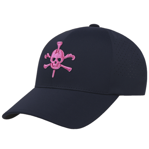 Mr Tee Shield Puff Embroidered FLEXFIT® NAVY SNAPBACK PERFORATED CAP