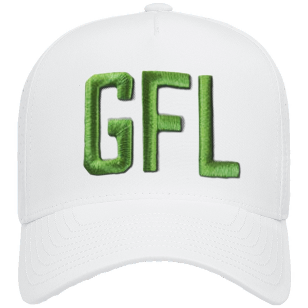 GFL Puff Embroidered 5 Panel Snapback Perforated Cap