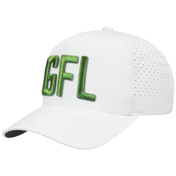GFL Puff Embroidered 5 Panel Snapback Perforated Cap