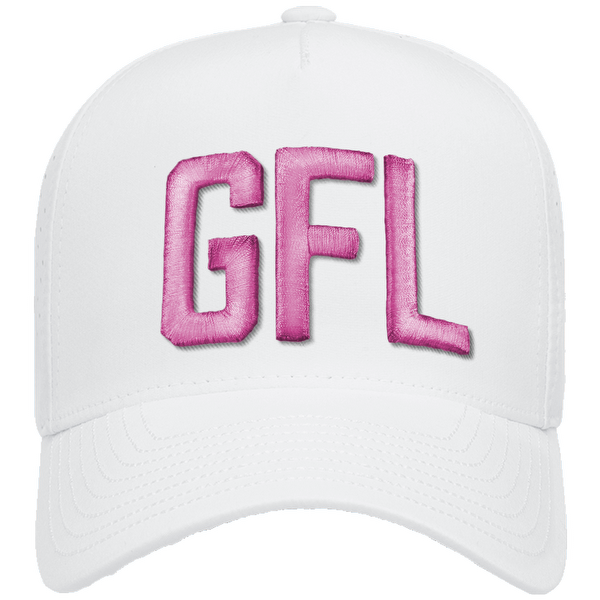 GFL  Puff Embroidered 5 Panel Snapback Perforated Cap