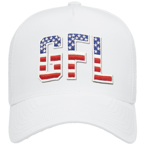GFL Shield Puff Embroidered 5 Panel Snapback Perforated Cap