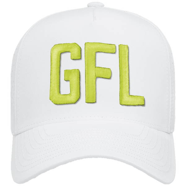 GFL Puff Embroidered 5 Panel Snapback Perforated Cap
