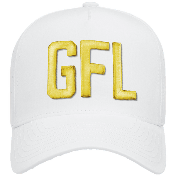 GFL Puff Embroidered 5 Panel Snapback Perforated Cap