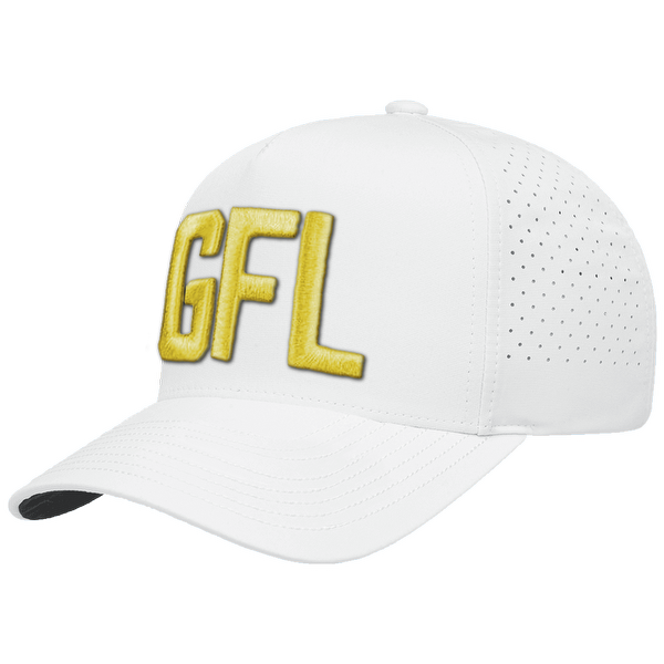 GFL Puff Embroidered 5 Panel Snapback Perforated Cap