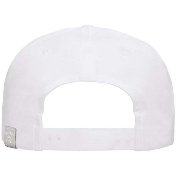 Mr Tee Puff Embroidered Flat Brim Rope Snapback Cap