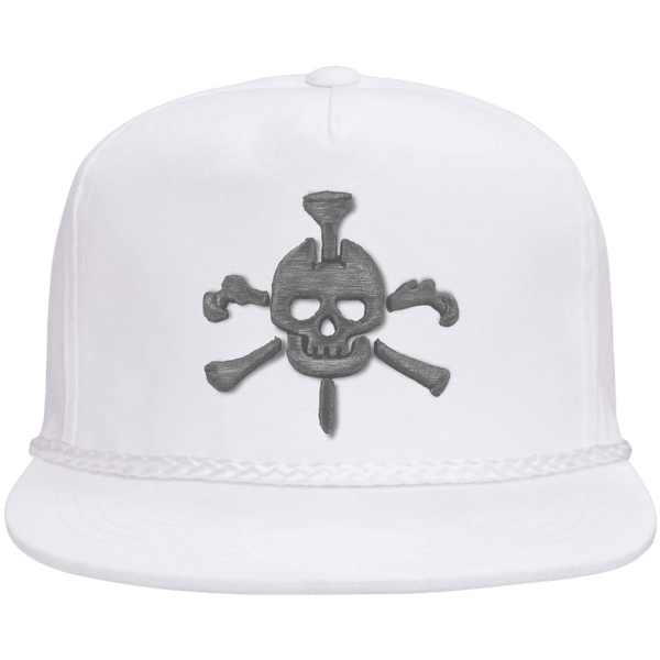 Mr Tee Puff Embroidered Flat Brim Rope Snapback Cap