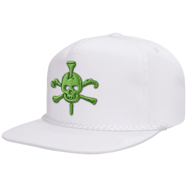 Mr Tee Puff Embroidered Flat Brim Rope Snapback Cap