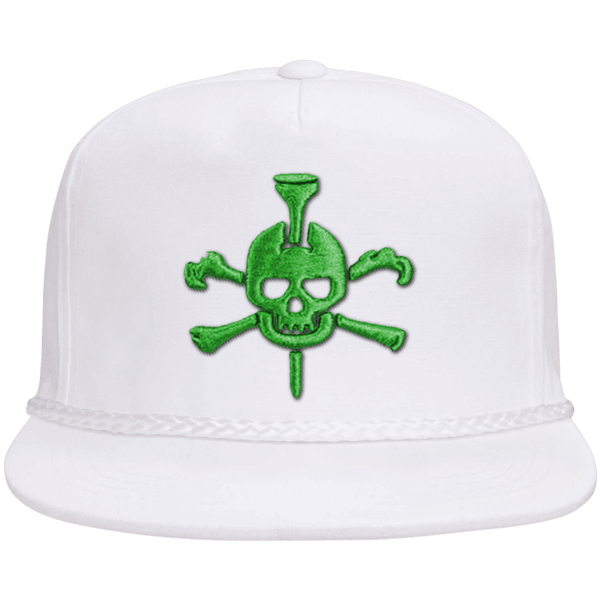 Mr Tee Puff Embroidered Flat Brim Rope Snapback Cap