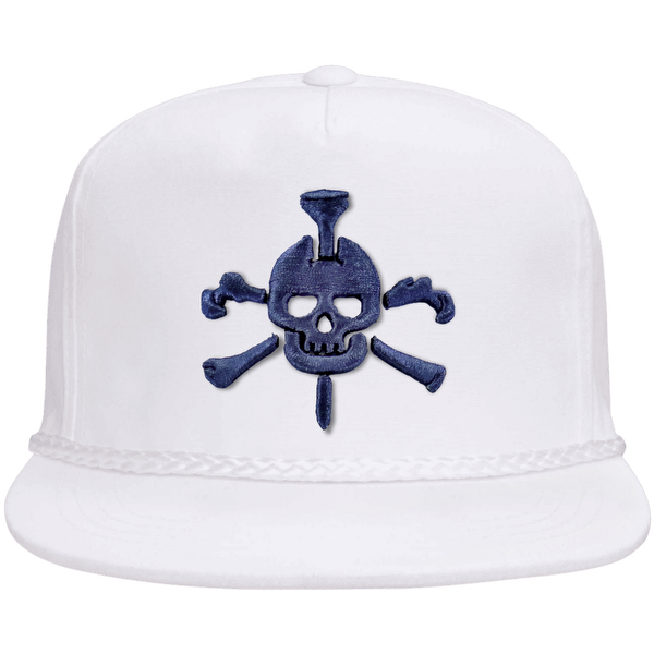 Mr Tee Puff Embroidered Flat Brim Rope Snapback Cap