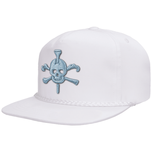 Mr Tee Puff Embroidered Flat Brim Rope Snapback Cap