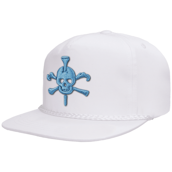 Mr Tee Puff Embroidered Flat Brim Rope Snapback Cap