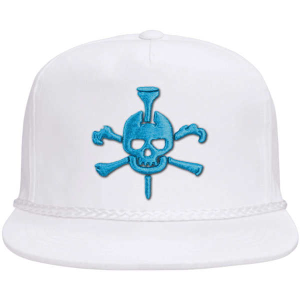 Mr Tee Puff Embroidered Flat Brim Rope Snapback Cap