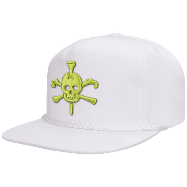Mr Tee Puff Embroidered Flat Brim Rope Snapback Cap
