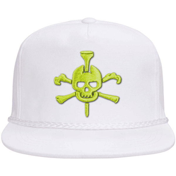 Mr Tee Puff Embroidered Flat Brim Rope Snapback Cap