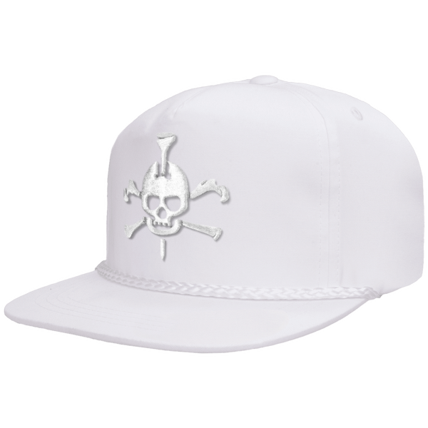 Mr Tee Puff Embroidered Flat Brim Rope Snapback Cap