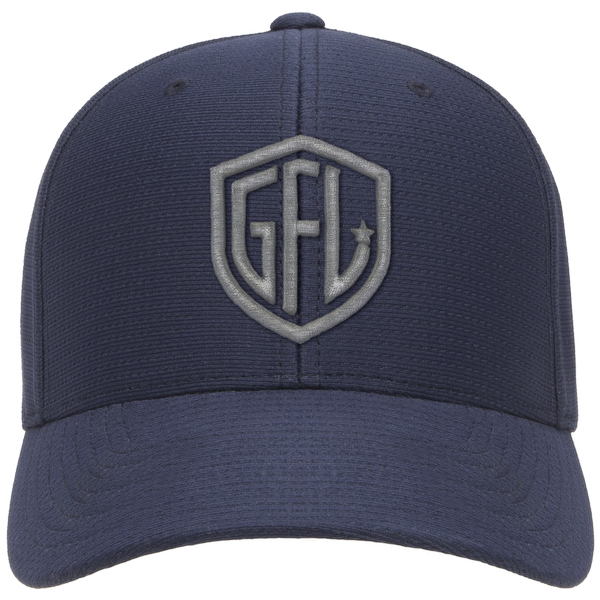 GFL Shield Puff Embroidered Flexfit® Navy Cool & Dry Pin-Dot Cap