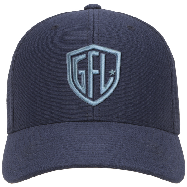 GFL Shield Puff Embroidered Flexfit® Navy Cool & Dry Pin-Dot Cap