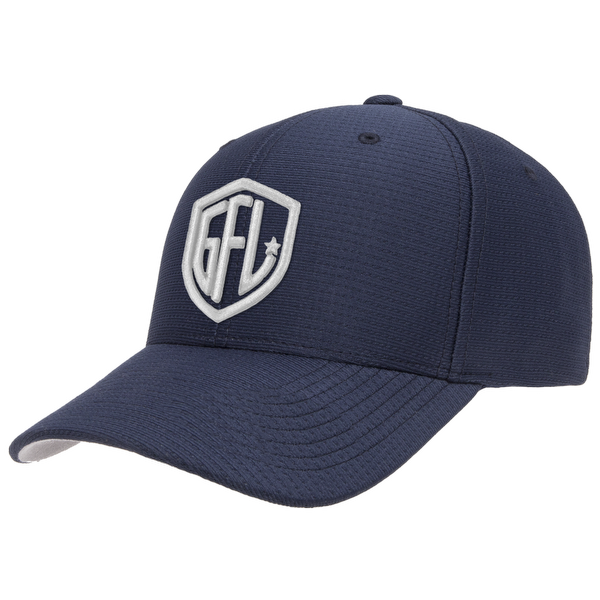 GFL Shield Puff Embroidered Flexfit® Navy Cool & Dry Pin-Dot Cap
