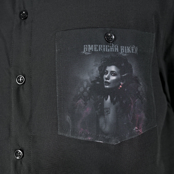 Men's Crimson Skulls Lightweight Shirt