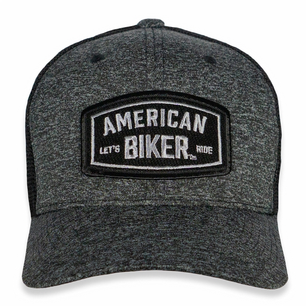 Let's Ride Embroidered Flexfit Melange Mesh Back Trucker Cap
