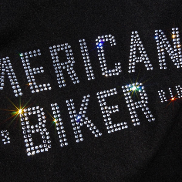 Women's Rhinestone Let's Ride Vintage Long Sleeve Fashion Shirt