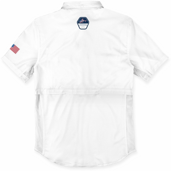 Men's Hooks Short Sleeve Performance Fishing Shirt