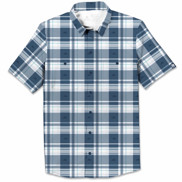 Men's Swordfish Plaid Fishing Shirt