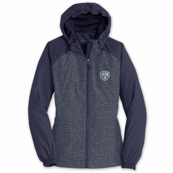 Women's GFL Colorblock Hooded Wind Jacket