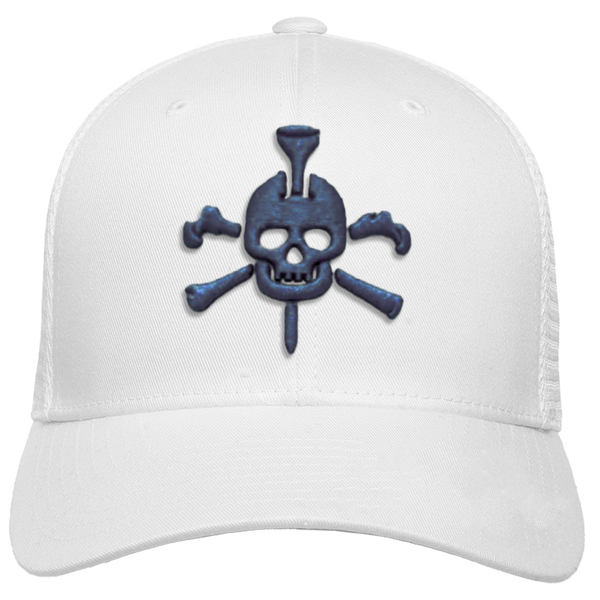 Mr Tee Puff Embroidered Flexfit® Mesh Snapback Cap