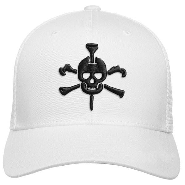 Mr Tee Puff Embroidered Flexfit® Mesh Snapback Cap