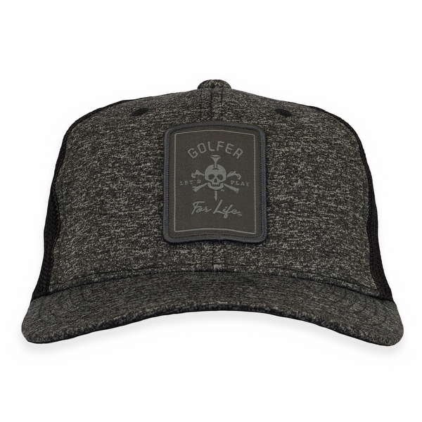 Mr Tee Rectangle Flexfit® Melange Mesh Back Trucker Cap