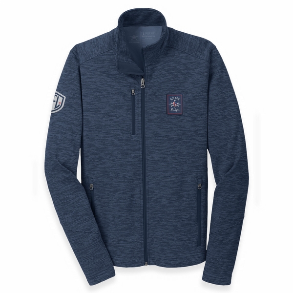Men's Mr Tee Rectangle Striped Fleece Jacket