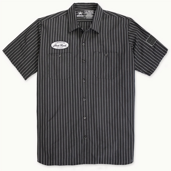 Men's Let's Roll Pinstripe Shop Shirt